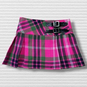 Vintage John Morrison Pink Plaid Wool Kilt Skirt Toddler 0–1 (9–18M)